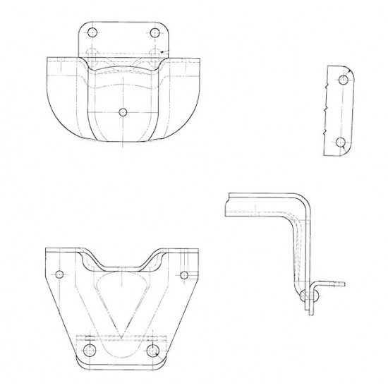 15680343  -  Bracket Asm - Rear Axle Bumper  15680343  -  Bracket Asm - Rear Axle Bumper