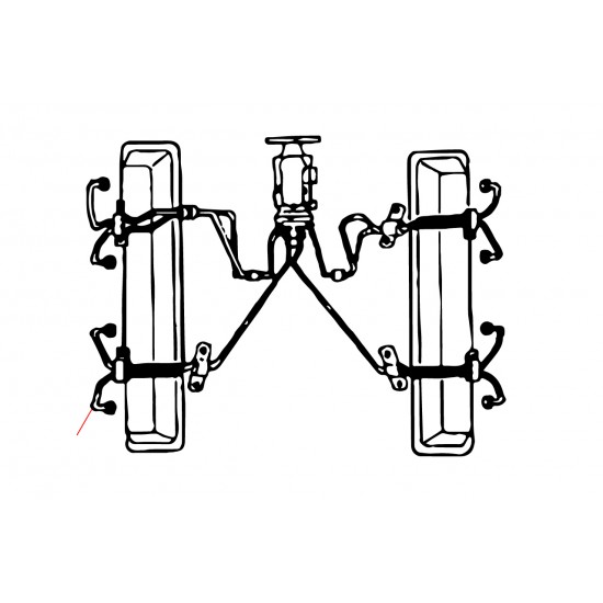 W8839861  -  Cylinder 7 Fuel Injection Feed Line (L57 - 6.5L Diesel Mechanical Injection) 