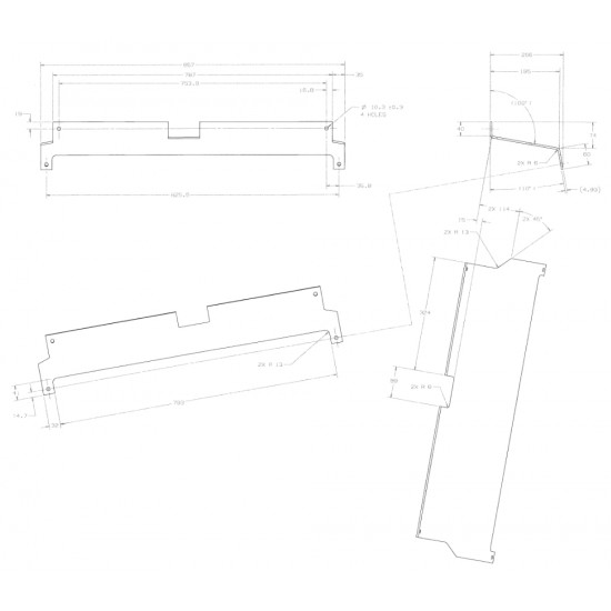 W0000160  -  Shield-rear F/tnk 