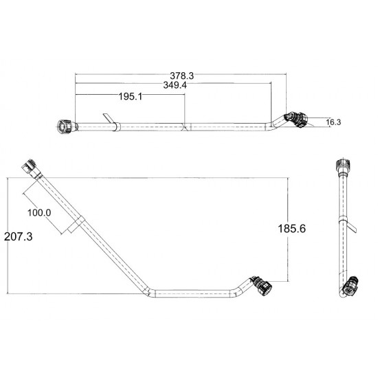 W0005122  -  Hose Asm-evap  Dual Cn 