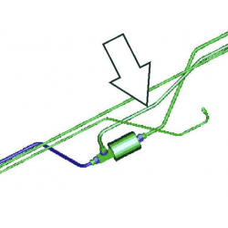 W0009841  -  Tube Asm- Fuel Return Side Filter To Tank