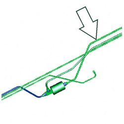 W0009842  -  Tube Asm- Fuel Feed Side Tank To Filter