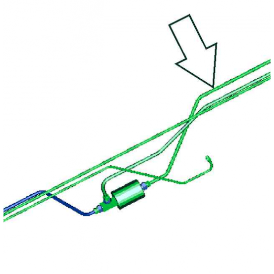 W0009842  -  Tube Asm- Fuel Feed Side Tank To Filter