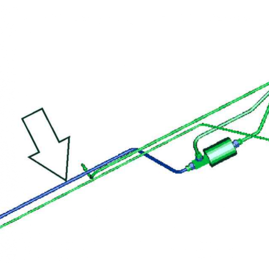 W0009843  -  Tube Asm- Main Fuel Feed Filter To Next Forward L