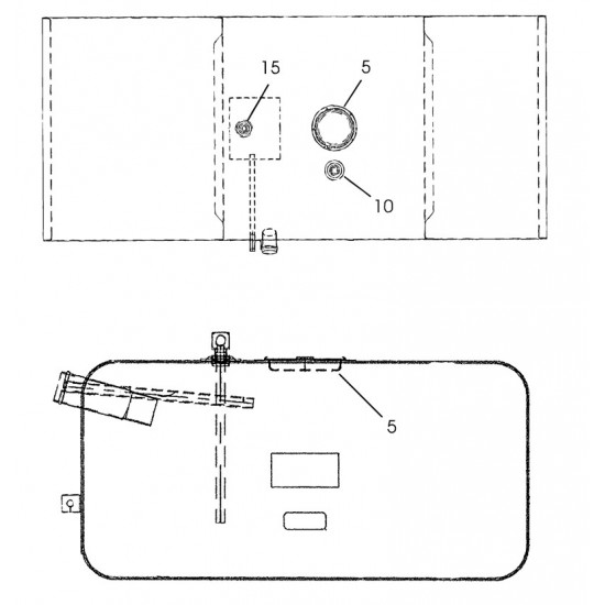 W0010463  -  Tank Asm - Gas (60 Gallon)