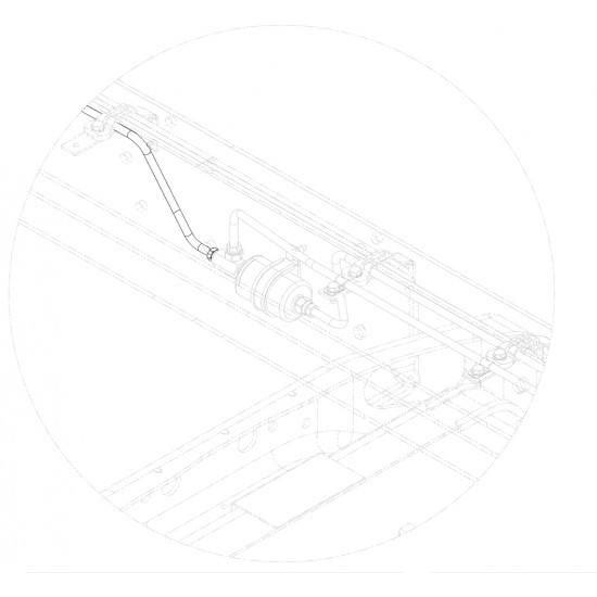 W0012749  -  Tube Asm - Fuel Feed, Filter/Split (RUB Option Code)