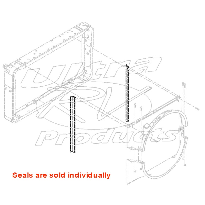 W0006215 Seal Radiator Shroud Side Workhorse Parts