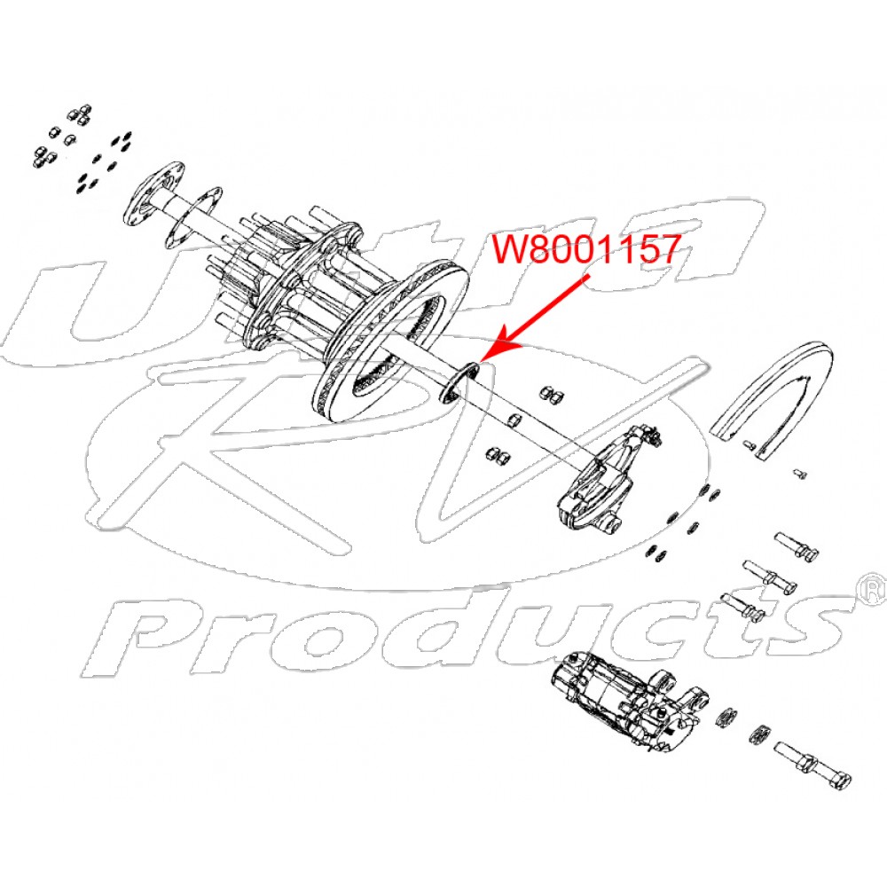 W8001157 - Rear Wheel Inner Bearing Seal