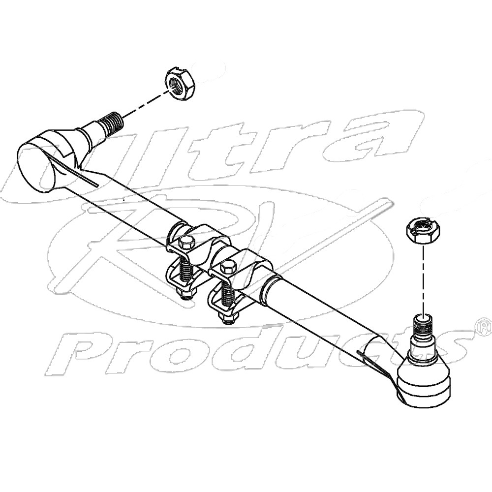 UT28049  -  Steering Linkage Connecting Rod (Drag Link) for P42 I-Beam Front Axle