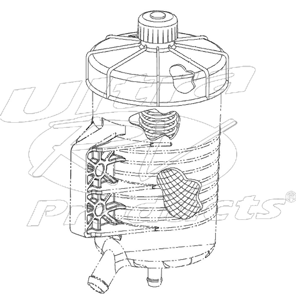 3586674C92  -  Reservoir Asm - Power Steering Filter (1.5 Quart)