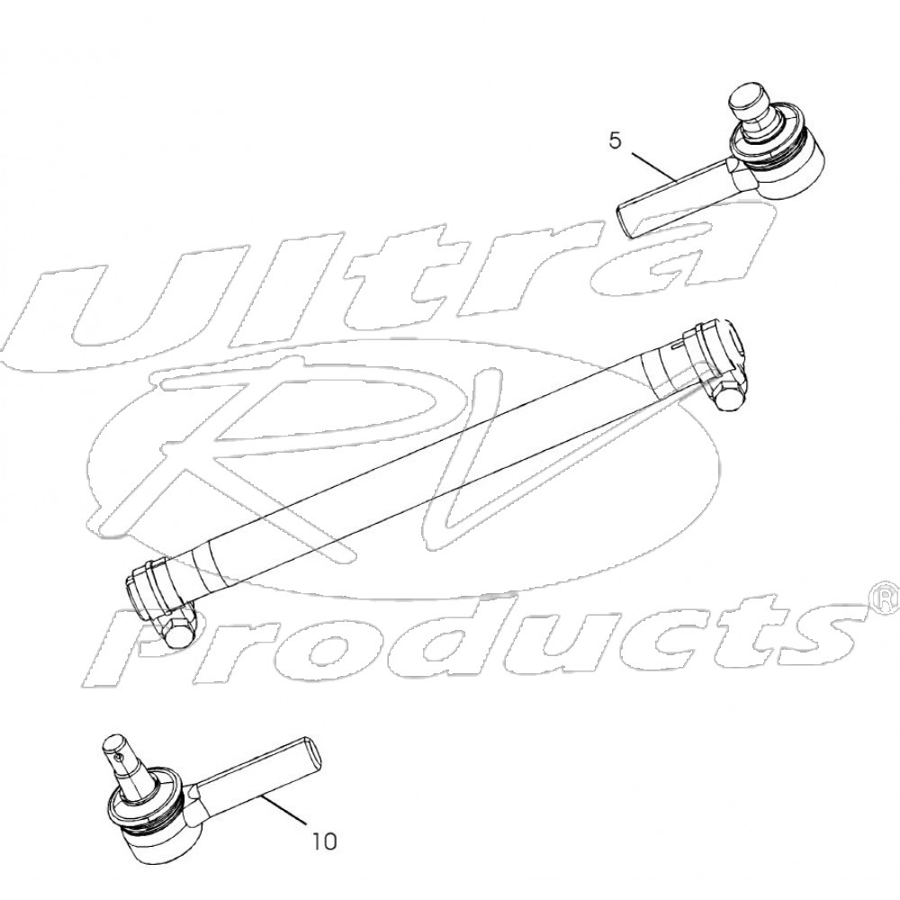W0010623  -  Drag Link Asm (Steering Linkage Relay Rod)