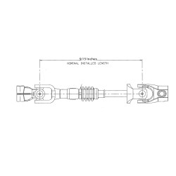 W0013805  -  Shaft Asm - Steering Intermediate