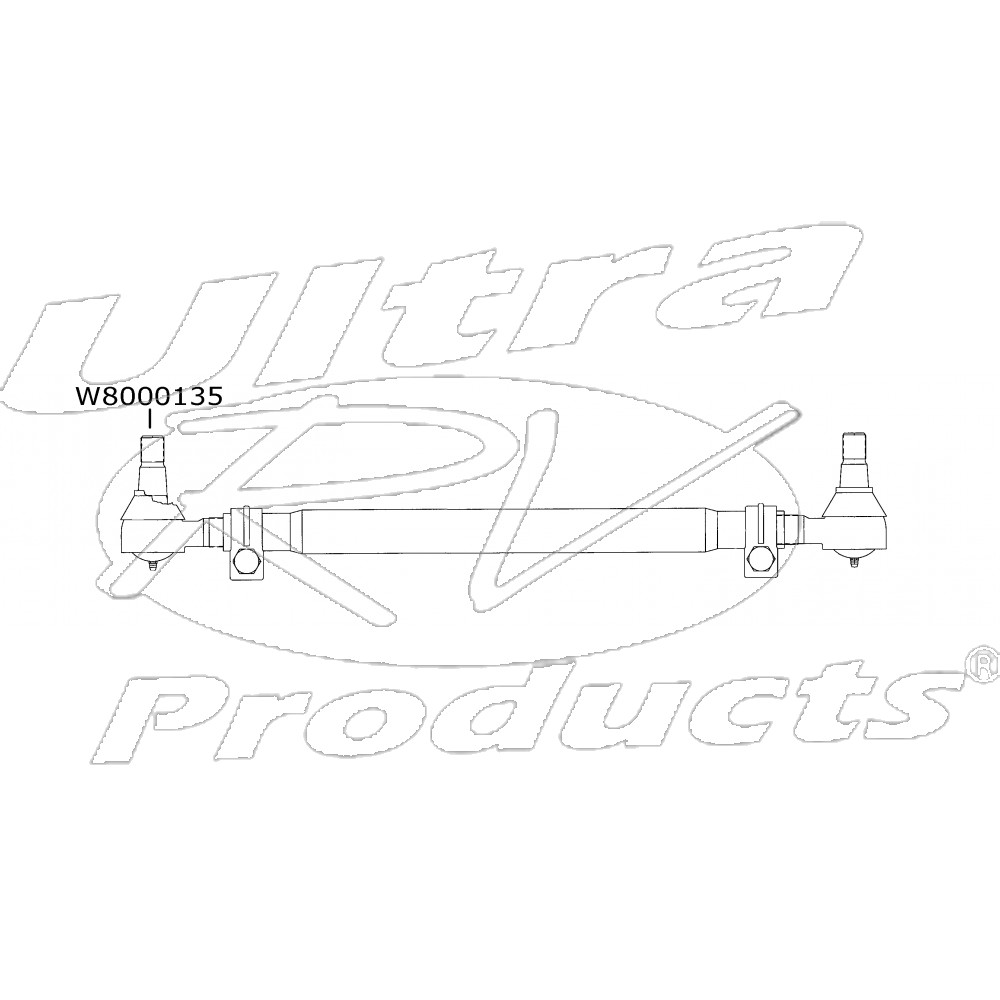 W8000135  -  End - Drag Link, Right Hand Threads