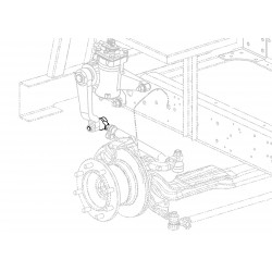 W8000136  -  End - Drag Link, Left Hand Threads