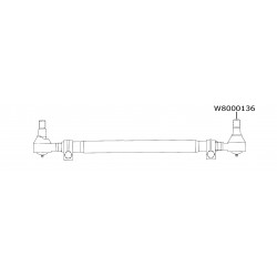 W8000136  -  End - Drag Link, Left Hand Threads