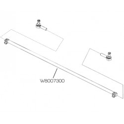 W8007300  -  Asm - Steering Tie Rod Ends & Tube (69" Length)