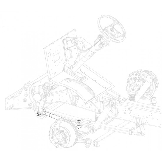 W0013519 - Rod Asm - Steering Linkage Relay (Drag Link) W0013519 - Rod Asm - Steering Linkage Relay (Drag Link)