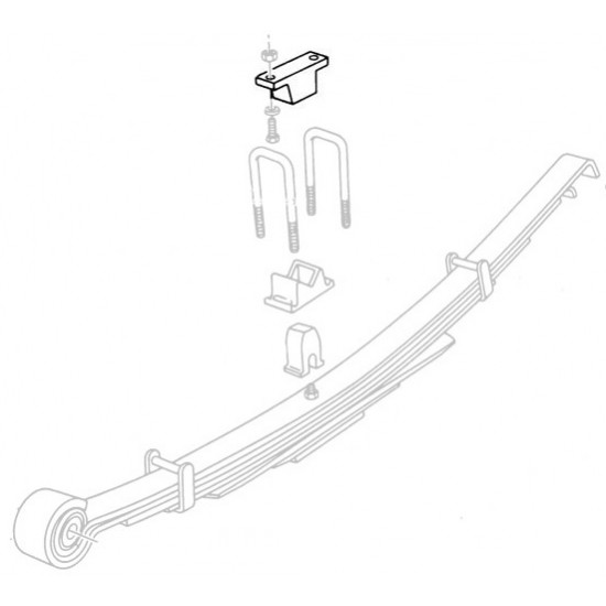 03700034  -  Bumper - Rear Axle (Rubber) 