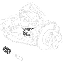 W0000991 - Front Coil Spring (Wide Track)