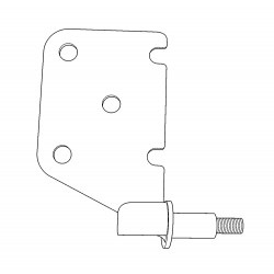 W0004841  -  Spacer and Lower Shock Mount Asm - Front Spring, LH