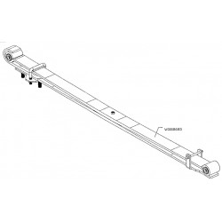 W0008685  -  Spring Asm - Front Parabolic (Replaces Stacked Leaf Springs)