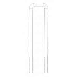 W0013469  -  U-Bolt - Rear 2.58 Gap 3/4-16 