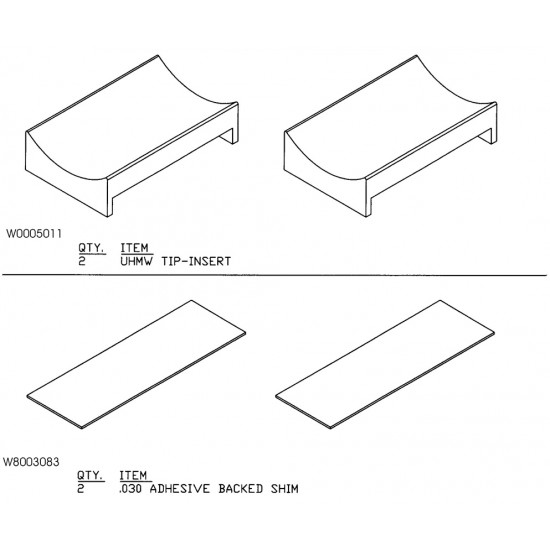 W8003085 - Leaf Spring Insert Kit W8003085 - Leaf Spring Insert Kit