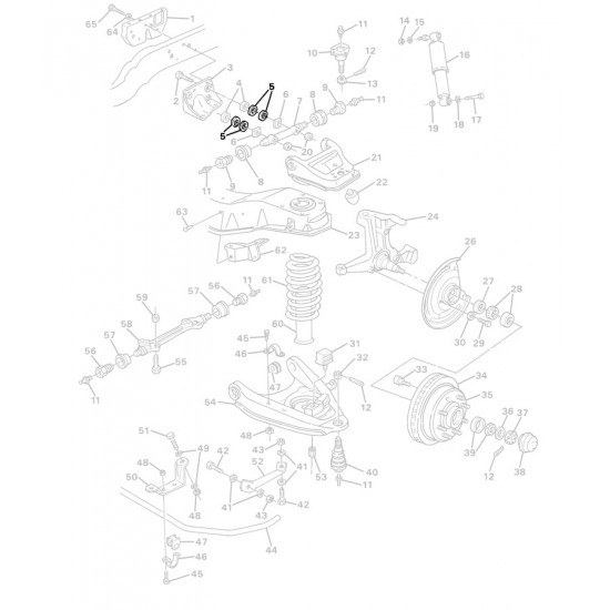 03795464  -  Shim - Upper Control Arm (.025mm-.033mm)