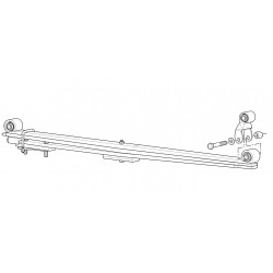 W0006431  -  Rear Spring & Shackle Asm (Can use RH & LH)