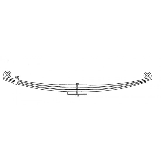 W0009451  -  Spring Asm - Leaf Rear Des Ld 9200lbs (GP3)