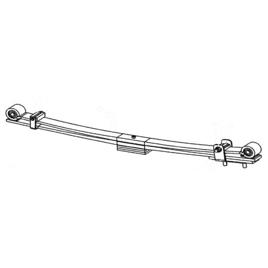 W0013354 - Spring Asm - Parabolic, Rear, RH W0013354 - Spring Asm - Parabolic, Rear, RH