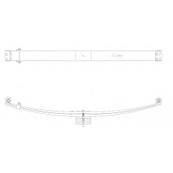 W0012290  -  Spring Asm - Leaf Rear Taper (RH & LH)