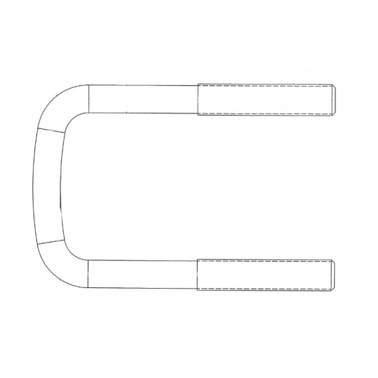 W0012435 - Bolt U - Front Spring (2.62 Gap, 9/16-12) W0012435 - Bolt U - Front Spring (2.62 Gap, 9/16-12)