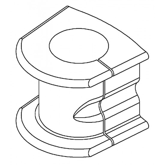 W8834261 - Sway Bar Bushing P30/P42 (I-Beam) W8834261 - Sway Bar Bushing P30/P42 (I-Beam)