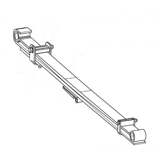W0000424 - Spring Asm - Parabolic, Front RH / LH (1 Side) W0000424 - Spring Asm - Parabolic, Front RH / LH (1 Side)