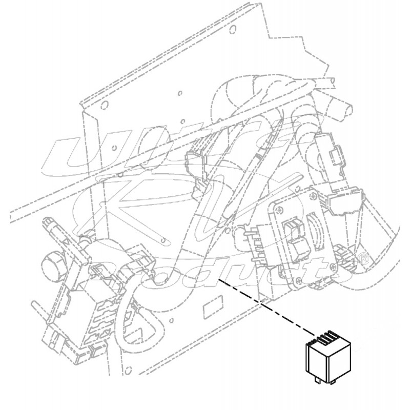 W0002507 Flasher Asm Turn Signal Hazard 25 Amps Workhorse Parts