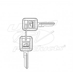 W8001328  -  Service Key Fits W0008795 (w/ Workhorse Emblem) 