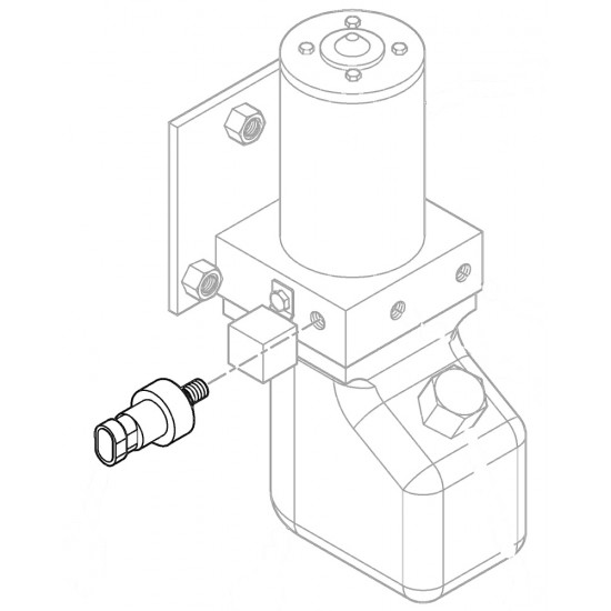 W8001073  -  Switch Asm - Park Brake Pump (High Pressure) 