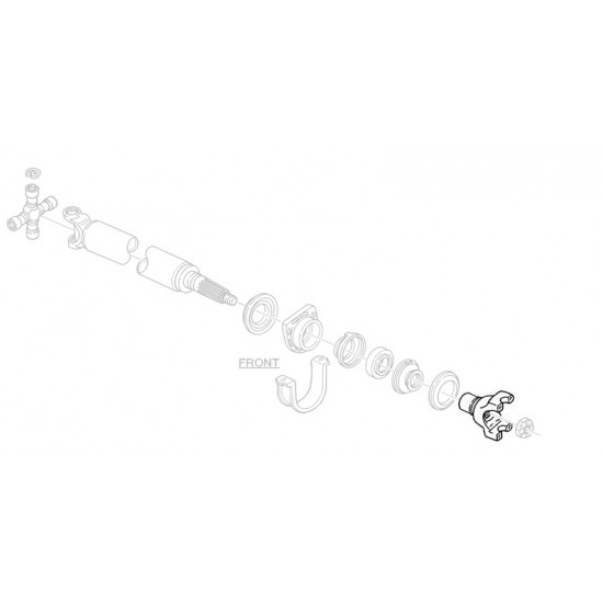 15582220  -  Yoke - Front Prop Shaft Link 