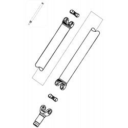 15713327  -  Propshaft Asm - Rear (1123.5mm Center to End)