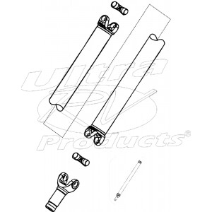 15713326  -  Propshaft Asm - Rear (1533.5MM Center to End)