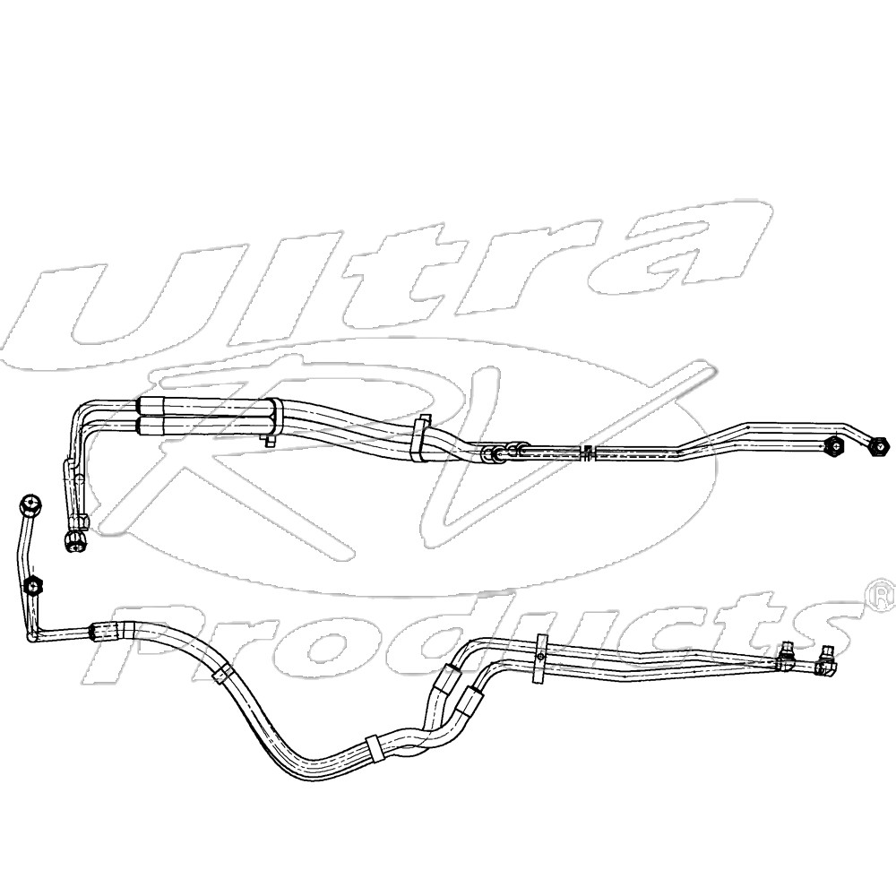 15737961 - 7.4L L29 Engine Oil Cooler Hose Asm (Inlet & Outlet)