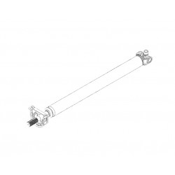 W0001902  -  Shaft Asm - Prop Front (1505mm)(Dana 1480) (178" Wheelbase)