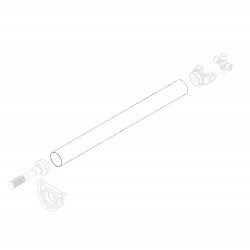 W0001902  -  Shaft Asm - Prop Front (1505mm)(Dana 1480) (178" Wheelbase)