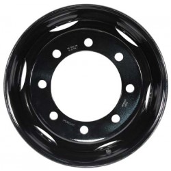 W0007494BLK  - Wheel - Front or Rear - 19.5 x 6.0, BC 8.75, Offset 5.0, 10 Hole, Black