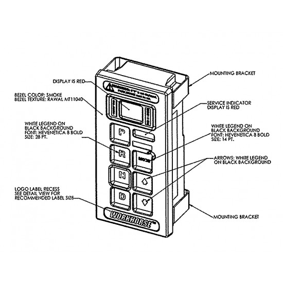 W0008629 - Controller - Shift By Wire W0008629 - Controller - Shift By Wire