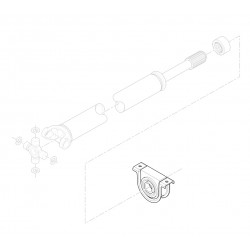 W8000192  -  Bearing Asm - Driveline Center (Intermediate Shaft to Rear Shaft)