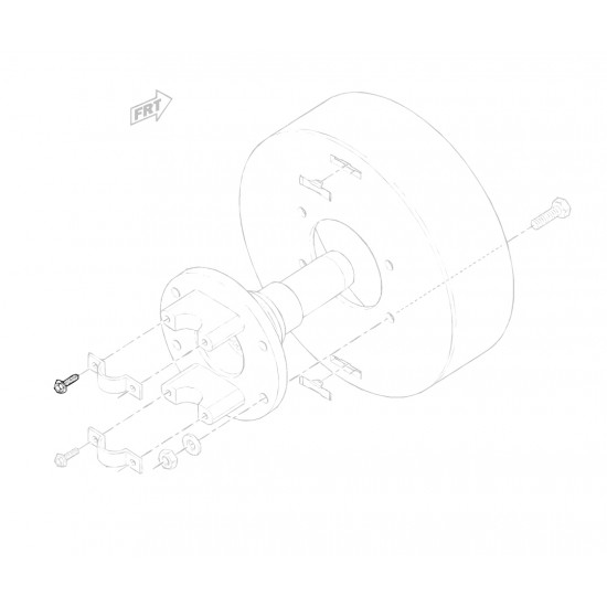 W8831912 - Front Driveline U-Joint Retainer Bolt W8831912 - Front Driveline U-Joint Retainer Bolt