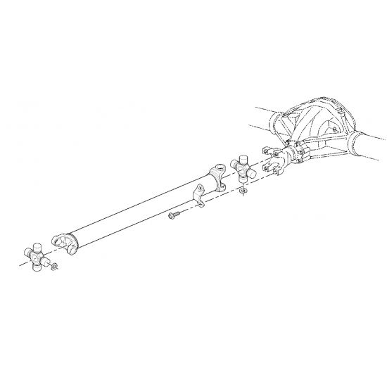 15713333  -  Propshaft Asm - Rear (1461.1mm)