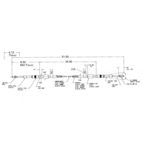 W0000919  -  Transmission Shift Cable W0000919  -  Transmission Shift Cable